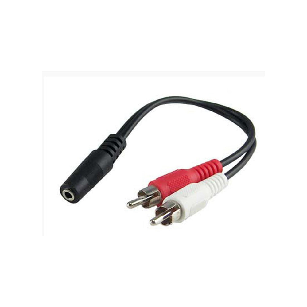 Fusion MS-CBAUX 3.5mm Female Auxillary to 2 x RCA Male Cable