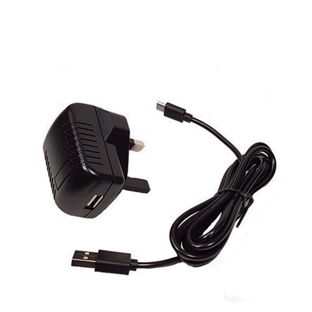 ICOM M25 USB Charger UK 3pin - 5v/1A with micro USB Lead
