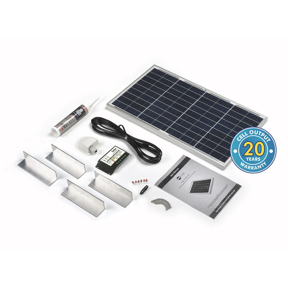 Solar Technology 30W Rigid Solar Panel & Universal Fitting Kit
