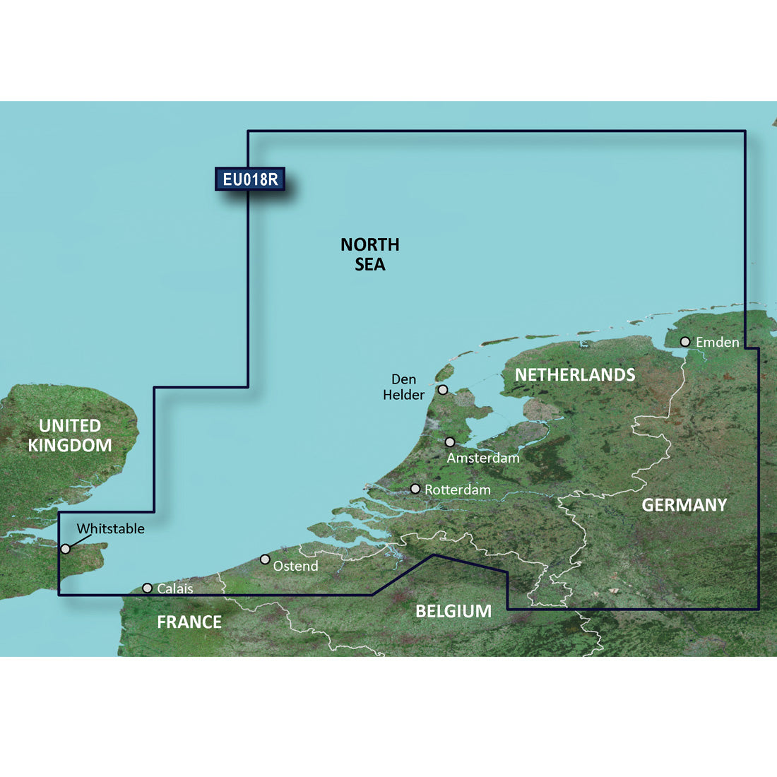 Garmin BlueChart G3 - HXEU018R: Benelux Offshore & Inland Waters