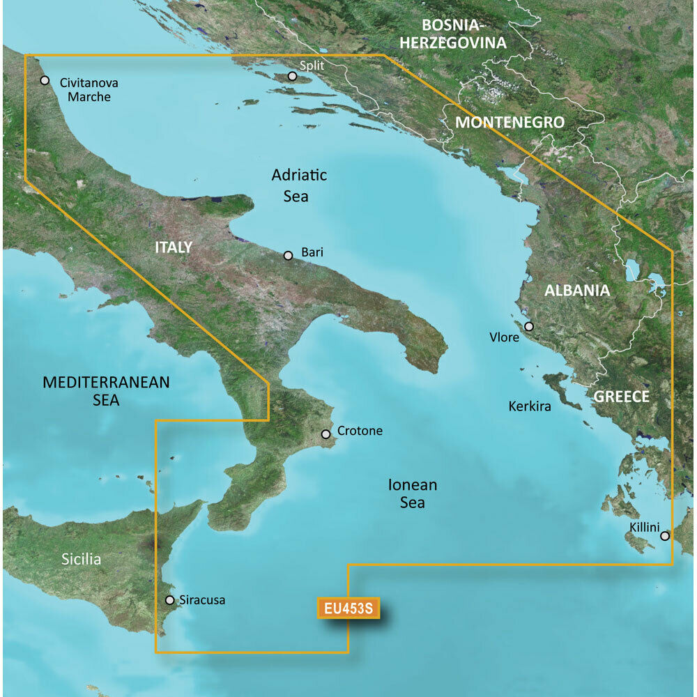 Garmin BlueChart G3 Vision - VEU453S: Adriatic Sea South Coast