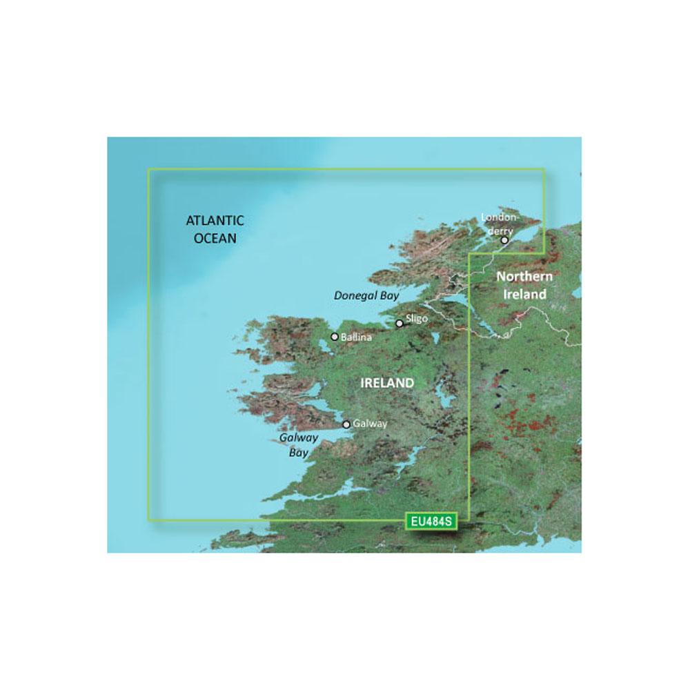 Garmin BlueChart G3 Vision Small Area - VEU484S - Ireland North - West